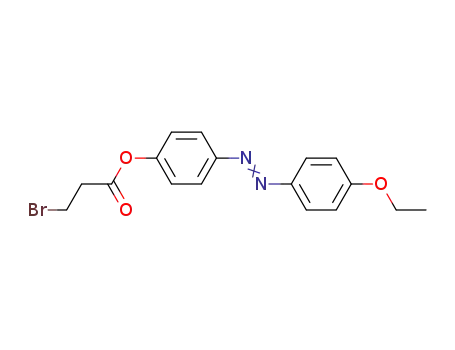 Molecular Structure of 58586-53-1 (Propanoic acid, 3-bromo-, 4-[(4-ethoxyphenyl)azo]phenyl ester)