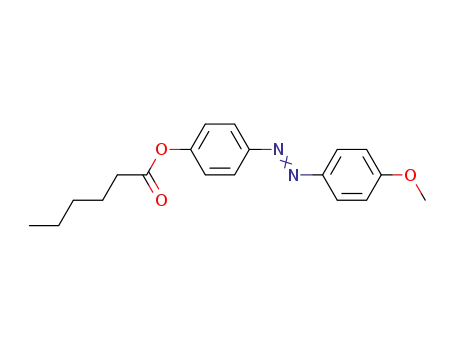 Molecular Structure of 18770-77-9 (Hexanoic acid, 4-[(4-methoxyphenyl)azo]phenyl ester)