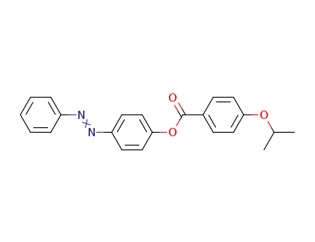 Molecular Structure of 61945-77-5 (Benzoic acid, 4-(1-methylethoxy)-, 4-(phenylazo)phenyl ester)