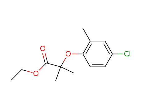 Molecular Structure of 62402-46-4 (Propanoic acid, 2-(4-chloro-2-methylphenoxy)-2-methyl-, ethyl ester)