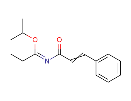 Molecular Structure of 730-30-3 (Propanimidic acid, N-(1-oxo-3-phenyl-2-propenyl)-, 1-methylethyl ester)