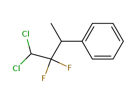 Molecular Structure of 63635-09-6 (Benzene, (3,3-dichloro-2,2-difluoro-1-methylpropyl)-)