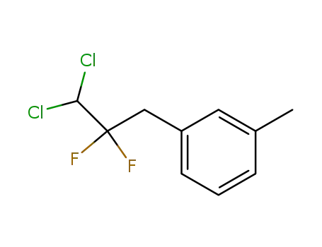 Molecular Structure of 63635-05-2 (Benzene, 1-(3,3-dichloro-2,2-difluoropropyl)-3-methyl-)
