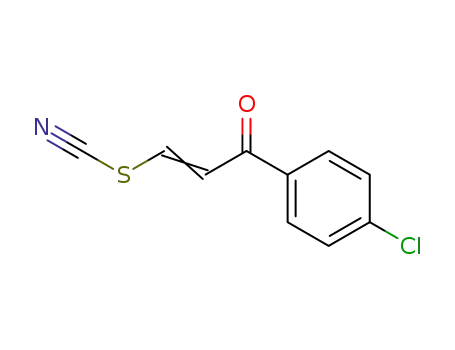 Molecular Structure of 62584-34-3 (Thiocyanic acid, 3-(4-chlorophenyl)-3-oxo-1-propenyl ester)