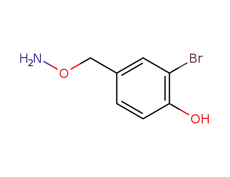 Molecular Structure of 1836-79-9 (Phenol,4-[(aminooxy)methyl]-2-bromo-)