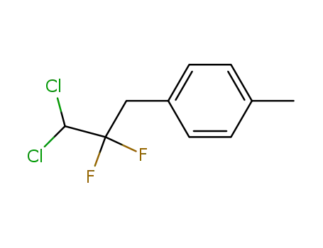 Molecular Structure of 63635-06-3 (Benzene, 1-(3,3-dichloro-2,2-difluoropropyl)-4-methyl-)