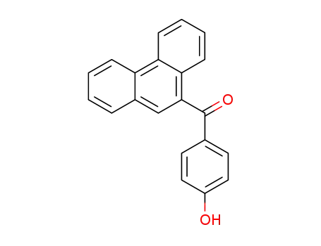 Molecular Structure of 63515-79-7 (Methanone, (4-hydroxyphenyl)-9-phenanthrenyl-)