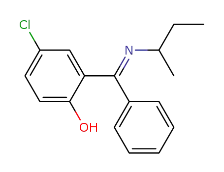 Phenol, 4-chloro-2-[[(1-methylpropyl)imino]phenylmethyl]-