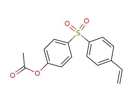 Molecular Structure of 64723-63-3 (Phenol, 4-[(4-ethenylphenyl)sulfonyl]-, acetate)