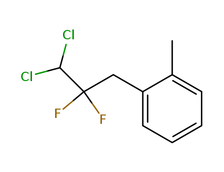 Molecular Structure of 63635-04-1 (Benzene, 1-(3,3-dichloro-2,2-difluoropropyl)-2-methyl-)
