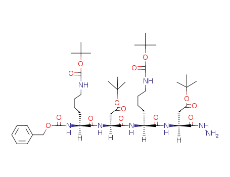 Z-Lys(Boc)-Asp(OtBu)-Lys(Boc)-Asp(OtBu)-NHNH<sub>2</sub>