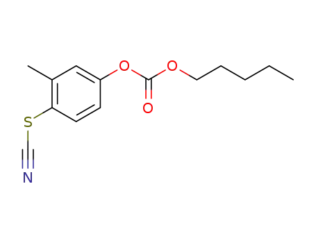 Molecular Structure of 5925-98-4 (Carbonic acid, pentyl4-thiocyanato-m-tolyl ester (7CI,8CI))