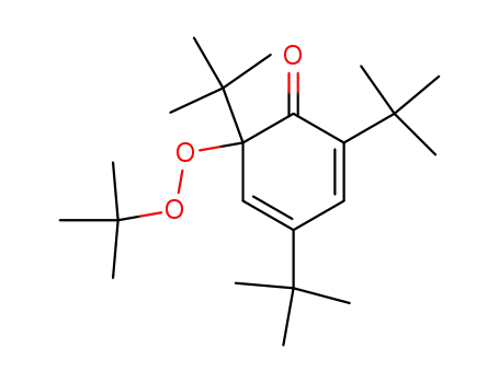Molecular Structure of 61550-97-8 (2,4-Cyclohexadien-1-one,
2,4,6-tris(1,1-dimethylethyl)-6-[(1,1-dimethylethyl)dioxy]-)