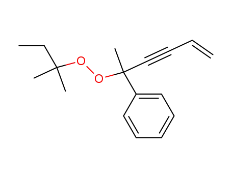Molecular Structure of 63860-82-2 (Peroxide, 1,1-dimethylpropyl 1-methyl-1-phenyl-4-penten-2-ynyl)