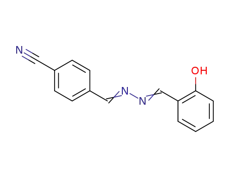 Molecular Structure of 59216-25-0 (Benzonitrile, 4-[[[(2-hydroxyphenyl)methylene]hydrazono]methyl]-)