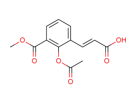 2-Acetoxy-3-methoxycarbonyl-trans-zimtsaeure