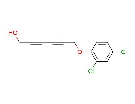 Molecular Structure of 60989-48-2 (2,4-Hexadiyn-1-ol, 6-(2,4-dichlorophenoxy)-)