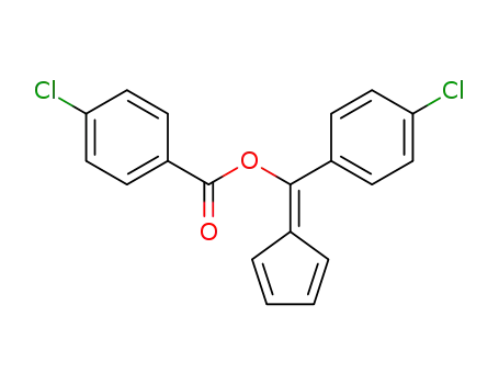 Molecular Structure of 68592-94-9 (Benzoic acid, 4-chloro-,
(4-chlorophenyl)-2,4-cyclopentadien-1-ylidenemethyl ester)
