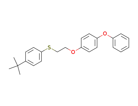 Molecular Structure of 61434-99-9 (Benzene, 1-[2-[[4-(1,1-dimethylethyl)phenyl]thio]ethoxy]-4-phenoxy-)