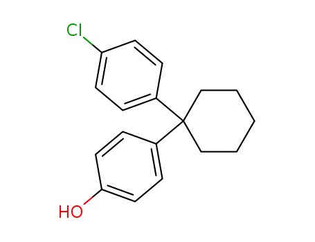 Molecular Structure of 41768-89-2 (Phenol, 4-[1-(4-chlorophenyl)cyclohexyl]-)
