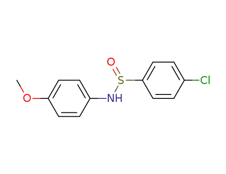 Molecular Structure of 21532-61-6 (Benzenesulfinamide, 4-chloro-N-(4-methoxyphenyl)-)