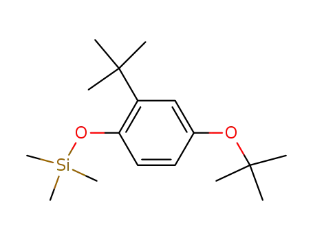 Molecular Structure of 62477-74-1 (Silane, [4-(1,1-dimethylethoxy)-2-(1,1-dimethylethyl)phenoxy]trimethyl-)