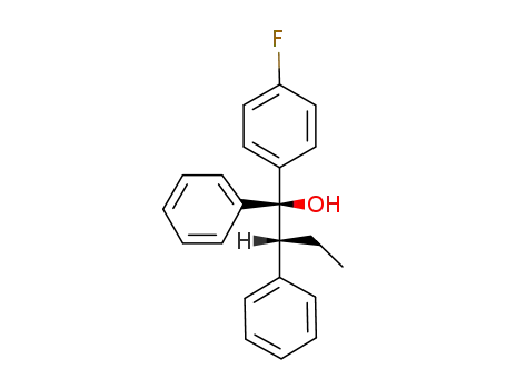 Molecular Structure of 64449-80-5 (Benzeneethanol, b-ethyl-a-(4-fluorophenyl)-a-phenyl-)