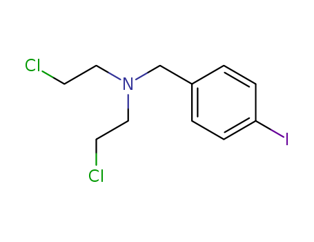 2-chloro-N-(2-chloroethyl)-N-[(4-iodophenyl)methyl]ethanamine