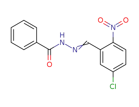Molecular Structure of 39575-10-5 (Benzoic acid,2-[(5-chloro-2-nitrophenyl)methylene]hydrazide)