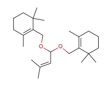 Molecular Structure of 71150-83-9 (Cyclohexene,
1,1'-[(3-methyl-2-butenylidene)bis(oxymethylene)]bis[2,6,6-trimethyl-)
