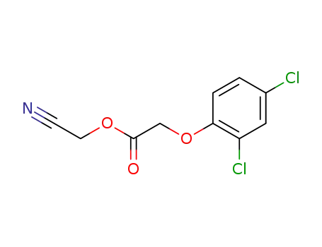 Molecular Structure of 49808-69-7 (Acetic acid, (2,4-dichlorophenoxy)-, cyanomethyl ester)