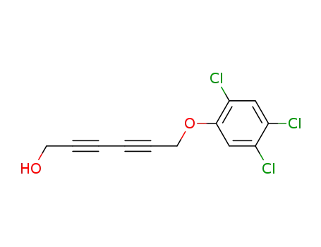 Molecular Structure of 60989-49-3 (2,4-Hexadiyn-1-ol, 6-(2,4,5-trichlorophenoxy)-)