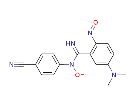 Benzenecarboximidamide,
N-(4-cyanophenyl)-5-(dimethylamino)-N-hydroxy-2-nitroso-
