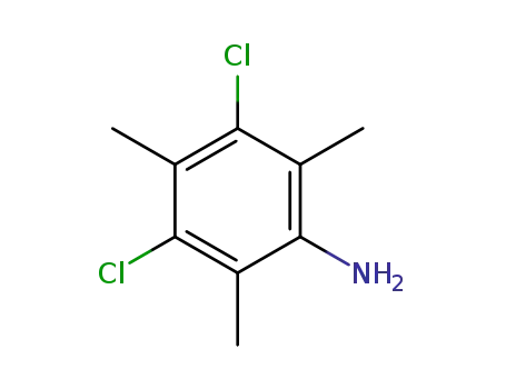 Molecular Structure of 63447-19-8 (Benzenamine, 3,5-dichloro-2,4,6-trimethyl-)