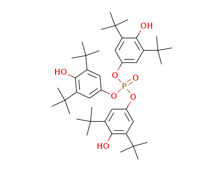 Molecular Structure of 17709-43-2 (Phosphoric acid tris[3,5-bis(1,1-dimethylethyl)-4-hydroxyphenyl] ester)