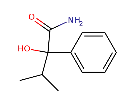 Molecular Structure of 63002-04-0 (Benzeneacetamide, a-hydroxy-a-(1-methylethyl)-)