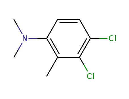 Molecular Structure of 97803-13-9 (Benzenamine, 3,4-dichloro-N,N,2-trimethyl-)