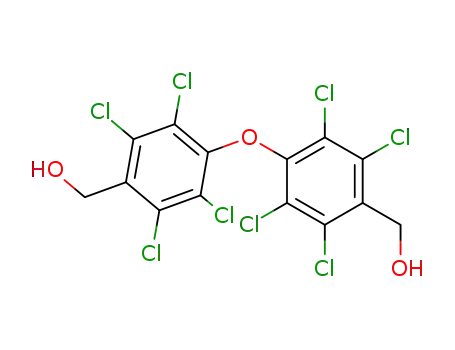 Molecular Structure of 62584-52-5 (Benzenemethanol, 4,4'-oxybis[2,3,5,6-tetrachloro-)