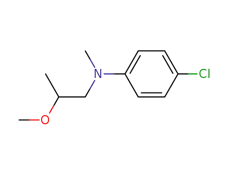 Molecular Structure of 71324-90-8 (Benzenamine, 4-chloro-N-(2-methoxypropyl)-N-methyl-)