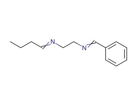 Molecular Structure of 62730-85-2 (1,2-Ethanediamine, N-butylidene-N'-(phenylmethylene)-)