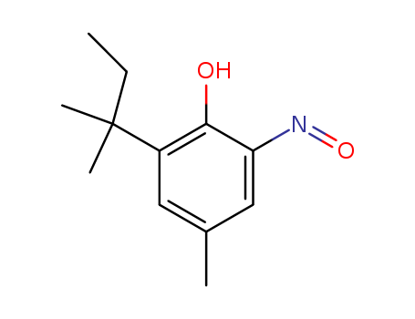 Molecular Structure of 59919-28-7 (Phenol, 2-(1,1-dimethylpropyl)-4-methyl-6-nitroso-)