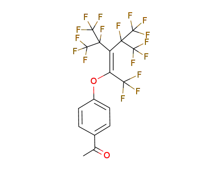 Ethanone,
1-[4-[[3,4,4,4-tetrafluoro-2-[1,2,2,2-tetrafluoro-1-(trifluoromethyl)ethyl]-1,
3-bis(trifluoromethyl)-1-butenyl]oxy]phenyl]-
