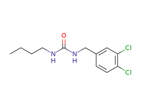 Molecular Structure of 65608-98-2 (Urea, N-butyl-N'-[(3,4-dichlorophenyl)methyl]-)