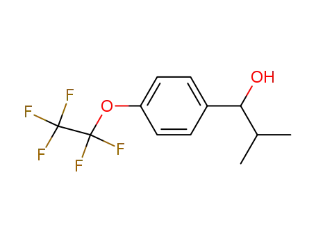 Molecular Structure of 56425-86-6 (Benzenemethanol, a-(1-methylethyl)-4-(pentafluoroethoxy)-)