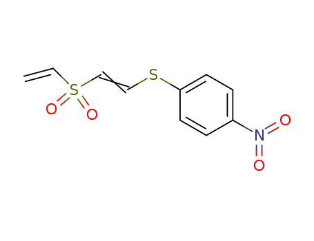 Molecular Structure of 61442-03-3 (Benzene, 1-[[2-(ethenylsulfonyl)ethenyl]thio]-4-nitro-)