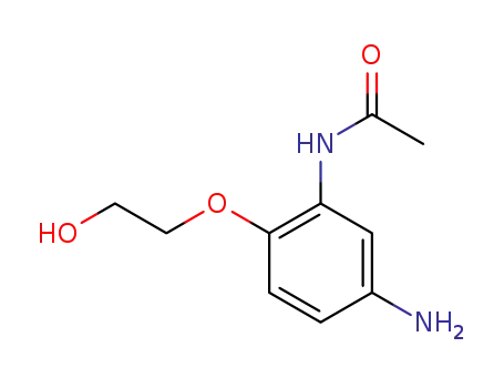 Molecular Structure of 66422-94-4 (Acetamide, N-[5-amino-2-(2-hydroxyethoxy)phenyl]-)