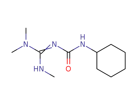 Molecular Structure of 63205-56-1 (Urea, cyclohexyl[(dimethylamino)(methylamino)methylene]-)
