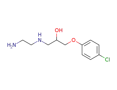 Molecular Structure of 69595-42-2 (2-Propanol, 1-[(2-aminoethyl)amino]-3-(4-chlorophenoxy)-)