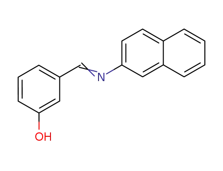 Molecular Structure of 63759-81-9 (Phenol, 3-[(2-naphthalenylimino)methyl]-)