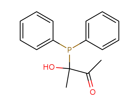Molecular Structure of 67445-16-3 (2-Butanone, 3-(diphenylphosphino)-3-hydroxy-)